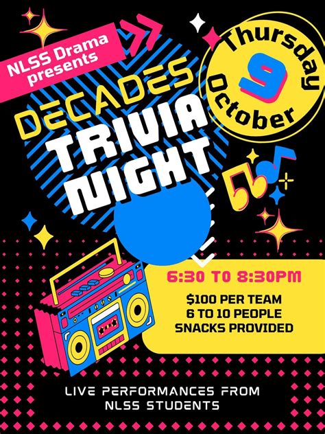 Decades Trivia Night (Drama Club fundraiser), North Lambton Secondary ...