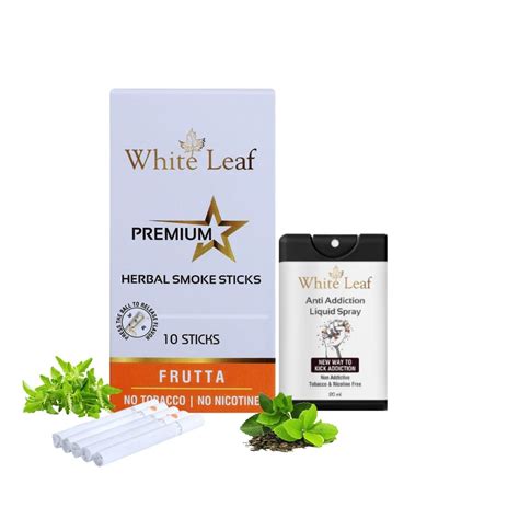 Buy White Leaf Premium Herbal Cigarettes 100% Tobacco Free & Nicotine ...
