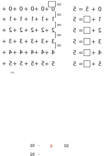 Differences within 10 Worksheet 的图像结果