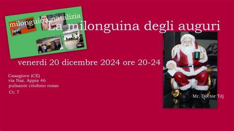 Milonguina natalizia degli auguri, Casagiove, Caserta, 20 December to ...