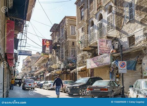 A Street View in Sidon Saida Lebanon Editorial Stock Photo - Image of ...