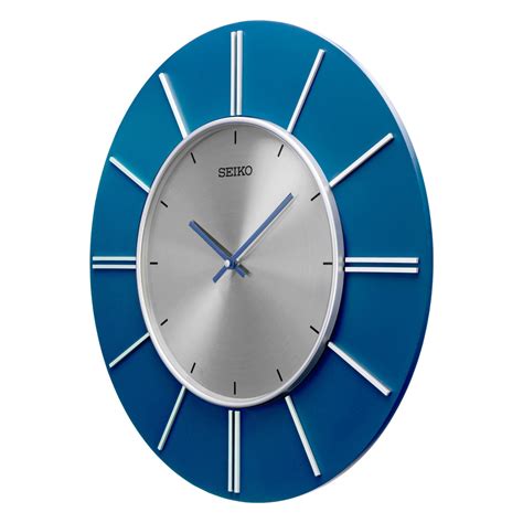 Seiko Online QXA800L Silver-Blue Decor Clock – SEIKO CLOCKS INDIA