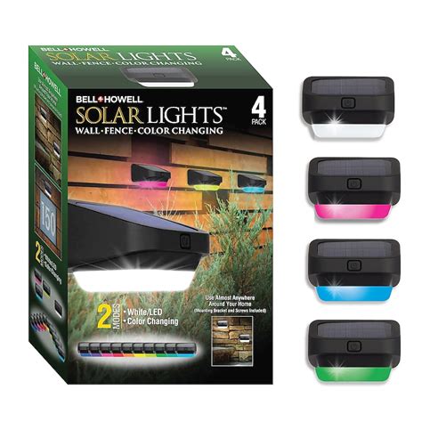 BELL + HOWELL 4-Pack BELL+HOWELL Color Changing 10-Lumen 2-Watt Black ...
