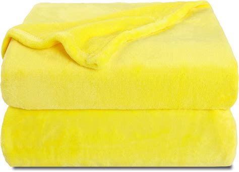 Bright Yellow Fleece Blanket at Lee Porter blog