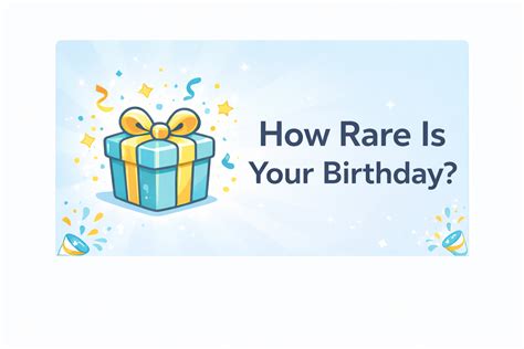 How Rare Is Your Birthday Test