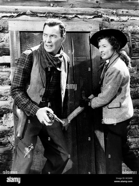 THE MAVERICK QUEEN, from left: Barry Sullivan, Barbara Stanwyck, 1956 ...
