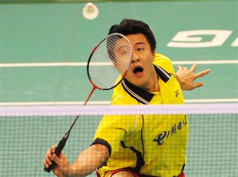 图文：中国羽毛球大师赛首轮 马晋在比赛中-搜狐体育