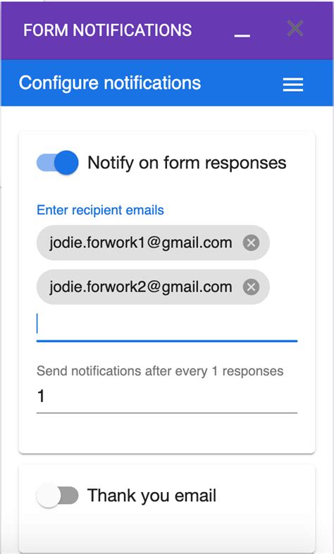 Image result for Google Form Email Collection Notification Template