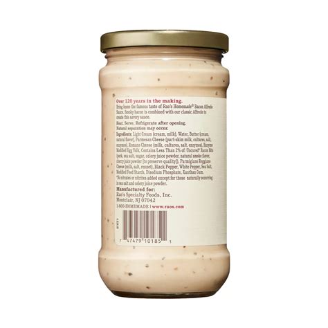 Rao's Homemade Bacon Alfredo Sauce - Shop Pasta sauces at H-E-B