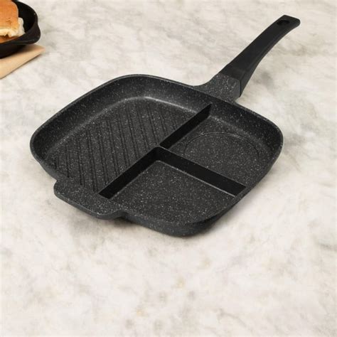 Buy Truffles-Windsor Solid Grill Pans - Aluminium - Partitioned Griddle ...
