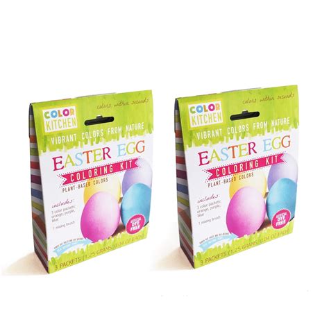 ColorKitchen Easter Egg Coloring Kit (2 Pack) – Natural Plant-based ...