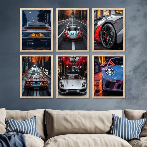 walllane - Sports Car Wall Paintings For Home Decor | Wall Poster With ...