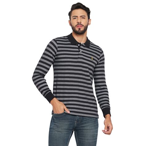 Duke Stardust Men Polo Neck Full Sleeve Cotton T-shirt (LF3962)