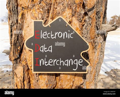 EDI electronic data interchange symbol. Concept words EDI electronic ...