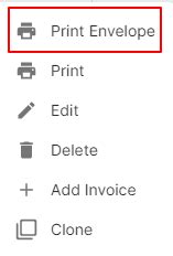 Finalbooks Print Envelope Purchase Order