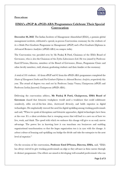 Special Convocation | IIMA