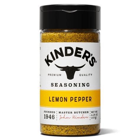Kinder's Lemon Pepper Seasoning & Rub for Grilling, 6.25 oz - Walmart.com