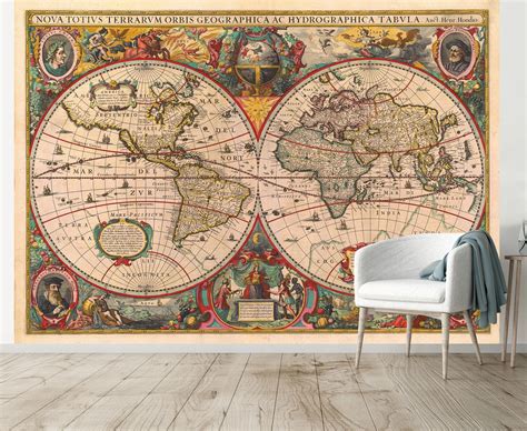 Image result for World Map Mural