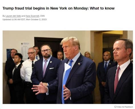 特朗普被控民事欺诈在纽约出庭 或被禁止从事商业行为-荆楚网-湖北日报网