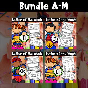 Letter of the Week Bundle - Letters A-M by Marlie Rose | TPT