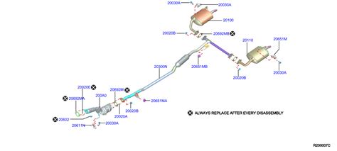 2016 Nissan Murano Muffler Exhaust, SUB. CYL, ENGINE, DRIVE - 20300 ...