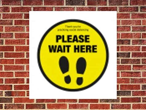 INSHOPFITTING Social Distancing Sign 12" x 12" Vinyl Ground Sticker ...