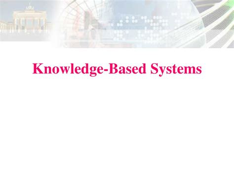 Image result for Knowledge-Based Systems Applications