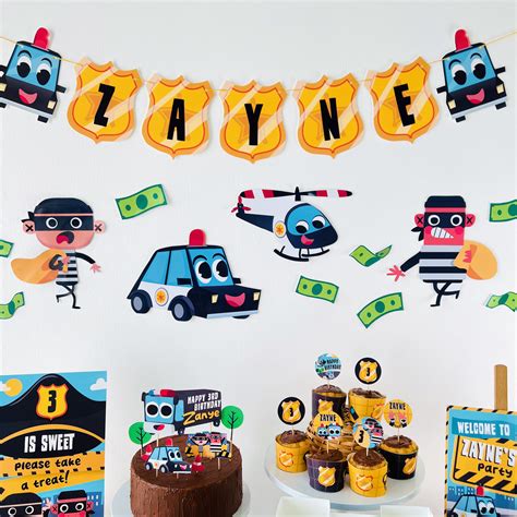 Police Patrol Birthday Party Ideas | Photo 20 of 56 | Catch My Party