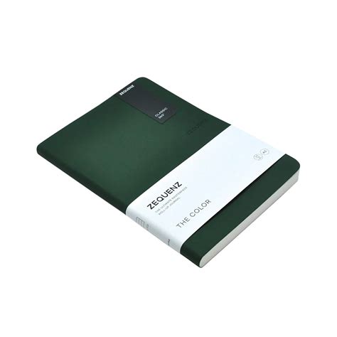 Zequenz Color Notebook, Emerald - A5, Plain – Makoba