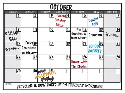 Wall26? Dry Erase Calendar Decal Peel and Stick Monthly Wall Planner ...