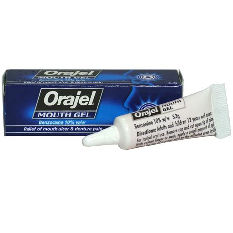 Buy 5 x Orajel Mouth Gel - of Mouth Ulcer & Denture Pain Online at ...