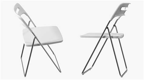 Plastic Folding Chair White 3D Model $29 - .3ds .blend .c4d .fbx .max ...
