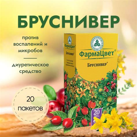 Бруснивер сбор в пакетиках 20 шт - купить с доставкой по выгодным ценам ...