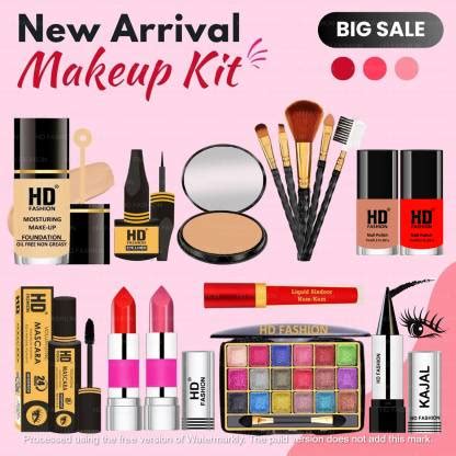 HD Fashion 16 Pcs. Sweetheart's Choice Premium Waterproof Makeup kit ...