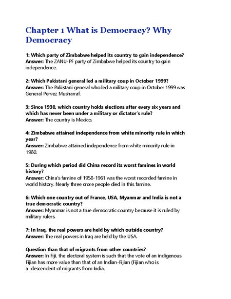 Why democracy - Jxnxn - Chapter 1 What is Democracy? Why Democracy 1 ...
