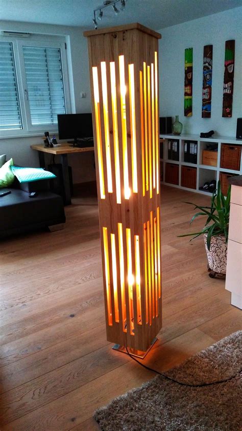 Rustic Wood Floor Lamps