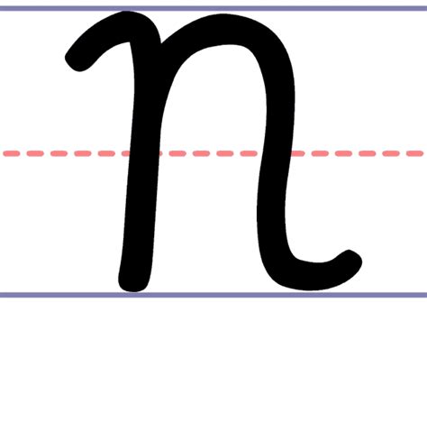 Cursive Letter N