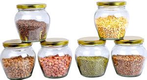 NIXTIL Glass Grocery Container - 500 ml Price in India - Buy NIXTIL ...