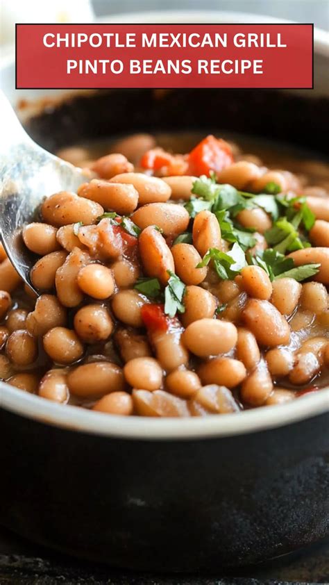 Chipotle Mexican Grill Pinto Beans Recipe - Epic Cooker