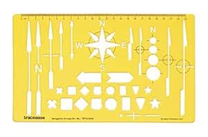 Traceease Map Drafting Navigation Arrows Template Drawing Stencil ...