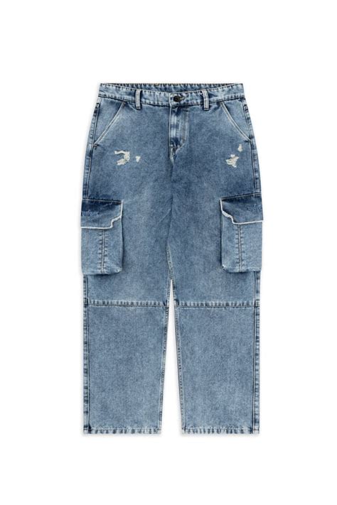 Buy Royal Enfield Steel Denim Cargo Pant Online – Urban Monkey®