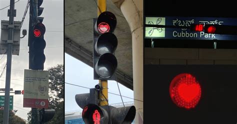 Bengaluru Red Lights Replaced With Heart Symbols » Car Blog India