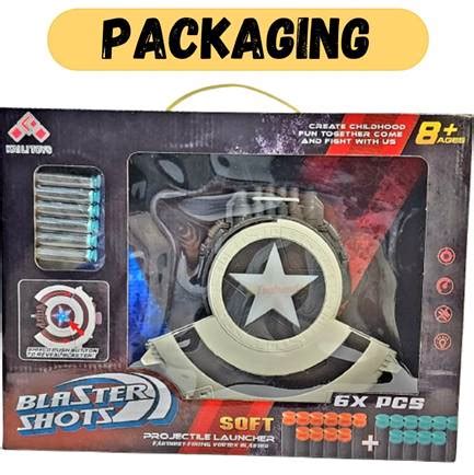 Shield with blaster shots – Playmingo