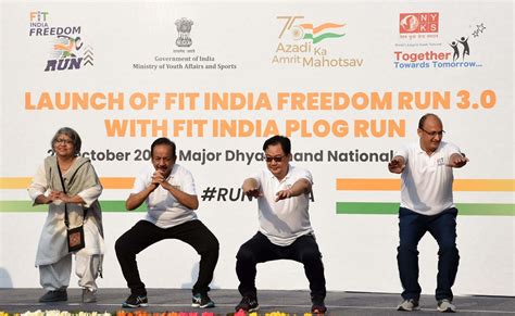 Fit India Freedom Run 3.0 introduced by Anurag Singh Thakur and Kiren ...