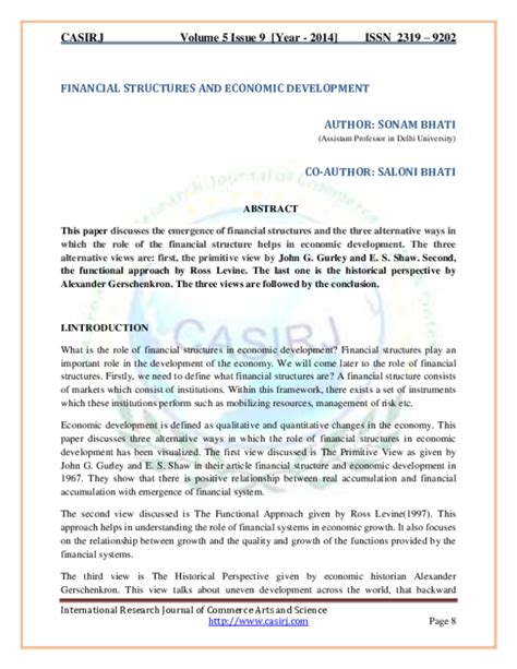 Financial Structure and Economic Development 的图像结果