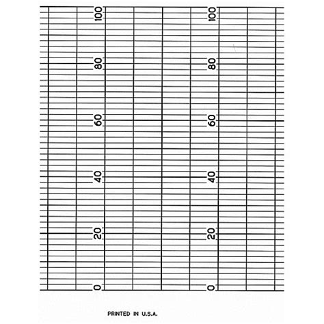 GRAPHIC CONTROLS, Fanfold Paper Strip Chart, 4 3/4 in Strip Chart Wd ...