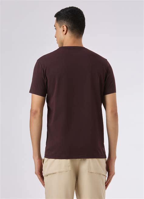 Men Brown Short Sleeve Stretch T-shirt | Pepe Jeans India