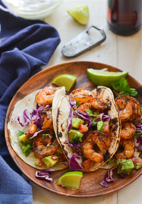 Marinated Shrimp Tacos - Spicy Shrimp Tacos With Creamy Sriracha Sauce ...