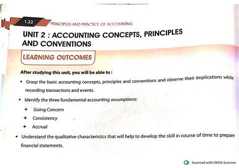 Accounding Concepts Principles And Convention - Intermediate - Studocu