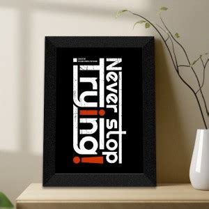 saf Motivational quotes UV textured Wall Painting with Frame Digital ...